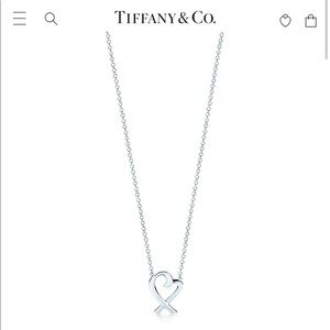 Authentic Tiffany & Co Paloma Picasso Loving Heart pendant necklace